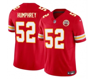 Men’s Kansas City Chiefs #52 Creed Humphrey Red 2024 F.U.S.E Vapor Untouchable Limited Stitched Football Jersey