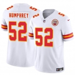 Men’s Kansas City Chiefs #52 Creed Humphrey White 2024 F.U.S.E Vapor Untouchable Limited Stitched Football Jersey