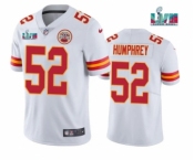 Men’s Kansas City Chiefs #52 Creed Humphrey White Super Bowl LVII Patch Vapor Untouchable Limited Stitched Jersey