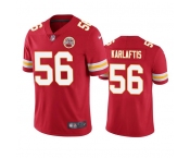 Men's Kansas City Chiefs #56 George Karlaftis Red Vapor Untouchable Limited Stitched Football Jersey