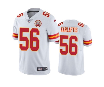 Men's Kansas City Chiefs #56 George Karlaftis White Vapor Untouchable Limited Stitched Football Jersey