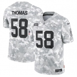 Men's Kansas City Chiefs #58 Derrick Thomas 2024 Arctic Camo Salute To Service Limited Stitched Football Jersey