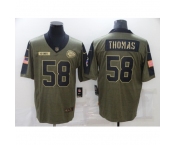 Men's Kansas City Chiefs #58 Derrick Thomas Nike Olive 2021 Salute To Service Limited Player Jersey