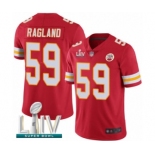 Men's Kansas City Chiefs #59 Reggie Ragland Red Team Color Vapor Untouchable Limited Player Super Bowl LIV Bound Football Jersey