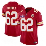 Men’s Kansas City Chiefs #62 Joe Thuney Red 2024 F.U.S.E. Super Bowl LVIII Patch Vapor Untouchable Limited Football Stitched Jersey