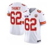 Men’s Kansas City Chiefs #62 Joe Thuney White 2024 F.U.S.E. Super Bowl LVIII Patch Vapor Untouchable Limited Football Stitched Jersey