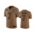 Men’s Kansas City Chiefs #7 Harrison Butker 2023 Brown Salute To Service Limited Football Stitched Jersey