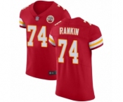 Men's Kansas City Chiefs #74 Martinas Rankin Red Team Color Vapor Untouchable Elite Player Football Jersey