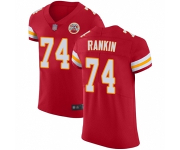 Men's Kansas City Chiefs #74 Martinas Rankin Red Team Color Vapor Untouchable Elite Player Football Jersey