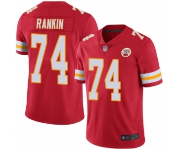 Men's Kansas City Chiefs #74 Martinas Rankin Red Team Color Vapor Untouchable Limited Player Football Jersey