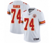 Men's Kansas City Chiefs #74 Martinas Rankin White Vapor Untouchable Limited Player Football Jersey