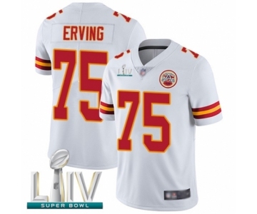 Men's Kansas City Chiefs #75 Cameron Erving White Vapor Untouchable Limited Player Super Bowl LIV Bound Football Jersey