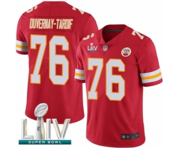 Men's Kansas City Chiefs #76 Laurent Duvernay-Tardif Red Team Color Vapor Untouchable Limited Player Super Bowl LIV Bound Football Jersey