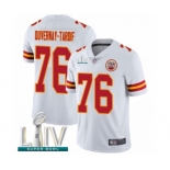 Men's Kansas City Chiefs #76 Laurent Duvernay-Tardif White Vapor Untouchable Limited Player Super Bowl LIV Bound Football Jersey