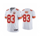 Men's Kansas City Chiefs #83 Noah Gray White Limited Stitched Football Jersey