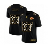 Men's Kansas City Chiefs #87 Travis Kelce Black Jesus Faith Limited Player Football Jersey