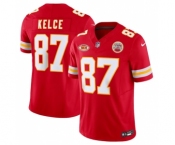 Men’s Kansas City Chiefs #87 Travis Kelce Red 2023 F.U.S.E. With NKH Patch Vapor Untouchable Limited Football Stitched Jersey