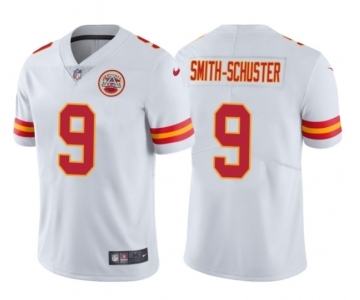 Men's Kansas City Chiefs #9 JuJu Smith-Schuster White Vapor Limited Football Jersey Stitched