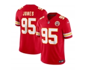 Men’s Kansas City Chiefs #95 Chris Jones Red 2024 F.U.S.E Vapor Untouchable Limited Stitched Football Jersey