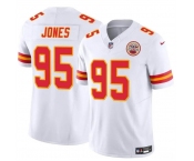 Men’s Kansas City Chiefs #95 Chris Jones White 2024 F.U.S.E Vapor Untouchable Limited Stitched Football Jersey