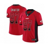 Men's Kansas City Chiefs #97 Alex Okafor Limited Red Rush Drift Fashion Football Jersey