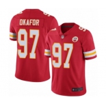 Men's Kansas City Chiefs #97 Alex Okafor Red Team Color Vapor Untouchable Limited Player Football Jersey