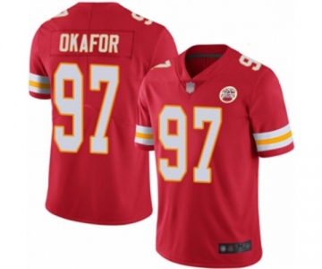 Men's Kansas City Chiefs #97 Alex Okafor Red Team Color Vapor Untouchable Limited Player Football Jersey