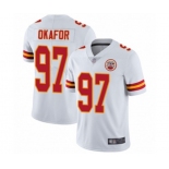 Men's Kansas City Chiefs #97 Alex Okafor White Vapor Untouchable Limited Player Football Jersey