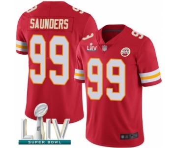 Men's Kansas City Chiefs #99 Khalen Saunders Red Team Color Vapor Untouchable Limited Player Super Bowl LIV Bound Football Jersey