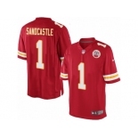 Men's Nike Kansas City Chiefs #1 Leon Sandcastle Limited Red Team Color NFL Jersey