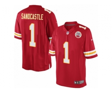 Men's Nike Kansas City Chiefs #1 Leon Sandcastle Limited Red Team Color NFL Jersey