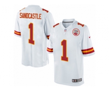 Men's Nike Kansas City Chiefs #1 Leon Sandcastle Limited White NFL Jersey