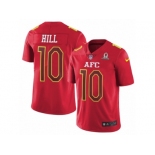 Men's Nike Kansas City Chiefs #10 Tyreek Hill Limited Red 2017 Pro Bowl NFL Jersey