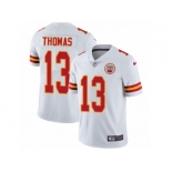 Men's Nike Kansas City Chiefs #13 De'Anthony Thomas Vapor Untouchable Limited White NFL Jersey