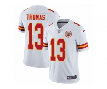 Men's Nike Kansas City Chiefs #13 De'Anthony Thomas Vapor Untouchable Limited White NFL Jersey