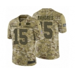 Men's Nike Kansas City Chiefs #15 Patrick Mahomes Limited Camo 2018 Salute to Service NFL Jersey