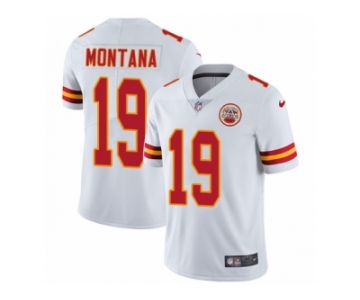 Men's Nike Kansas City Chiefs #19 Joe Montana Vapor Untouchable Limited White NFL Jersey