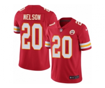 Men's Nike Kansas City Chiefs #20 Steven Nelson Limited Red Rush NFL Jersey