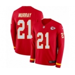 Men's Nike Kansas City Chiefs #21 Eric Murray Limited Red Therma Long Sleeve NFL Jersey