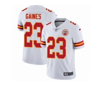 Men's Nike Kansas City Chiefs #23 Phillip Gaines Vapor Untouchable Limited White NFL Jersey