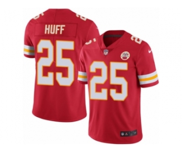 Men's Nike Kansas City Chiefs #25 Marqueston Huff Limited Black Rush NFL Jersey