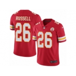 Men's Nike Kansas City Chiefs #26 KeiVarae Russell Limited Red Rush NFL Jersey