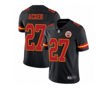 Men's Nike Kansas City Chiefs #27 Kenneth Acker Limited Black Rush NFL Jersey