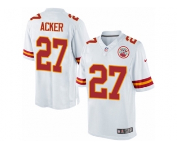 Men's Nike Kansas City Chiefs #27 Kenneth Acker Limited White NFL Jersey