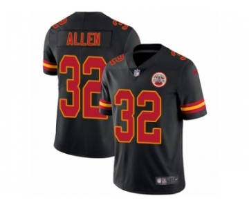 Men's Nike Kansas City Chiefs #32 Marcus Allen Limited Black Rush NFL Jersey