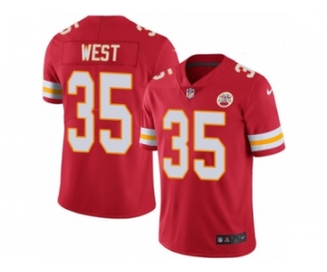 Men's Nike Kansas City Chiefs #35 Charcandrick West Limited Red Rush NFL Jersey