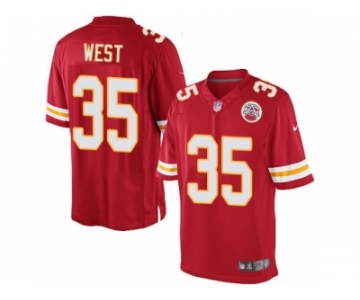 Men's Nike Kansas City Chiefs #35 Charcandrick West Limited Red Team Color NFL Jersey