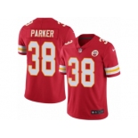 Men's Nike Kansas City Chiefs #38 Ron Parker Limited Red Rush NFL Jersey