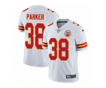 Men's Nike Kansas City Chiefs #38 Ron Parker Vapor Untouchable Limited White NFL Jersey