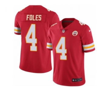 Men's Nike Kansas City Chiefs #4 Nick Foles Limited Red Rush NFL Jersey